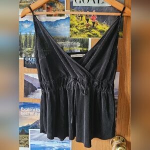 Abercrombie & Fitch Black Wrap Tie Front Camisole